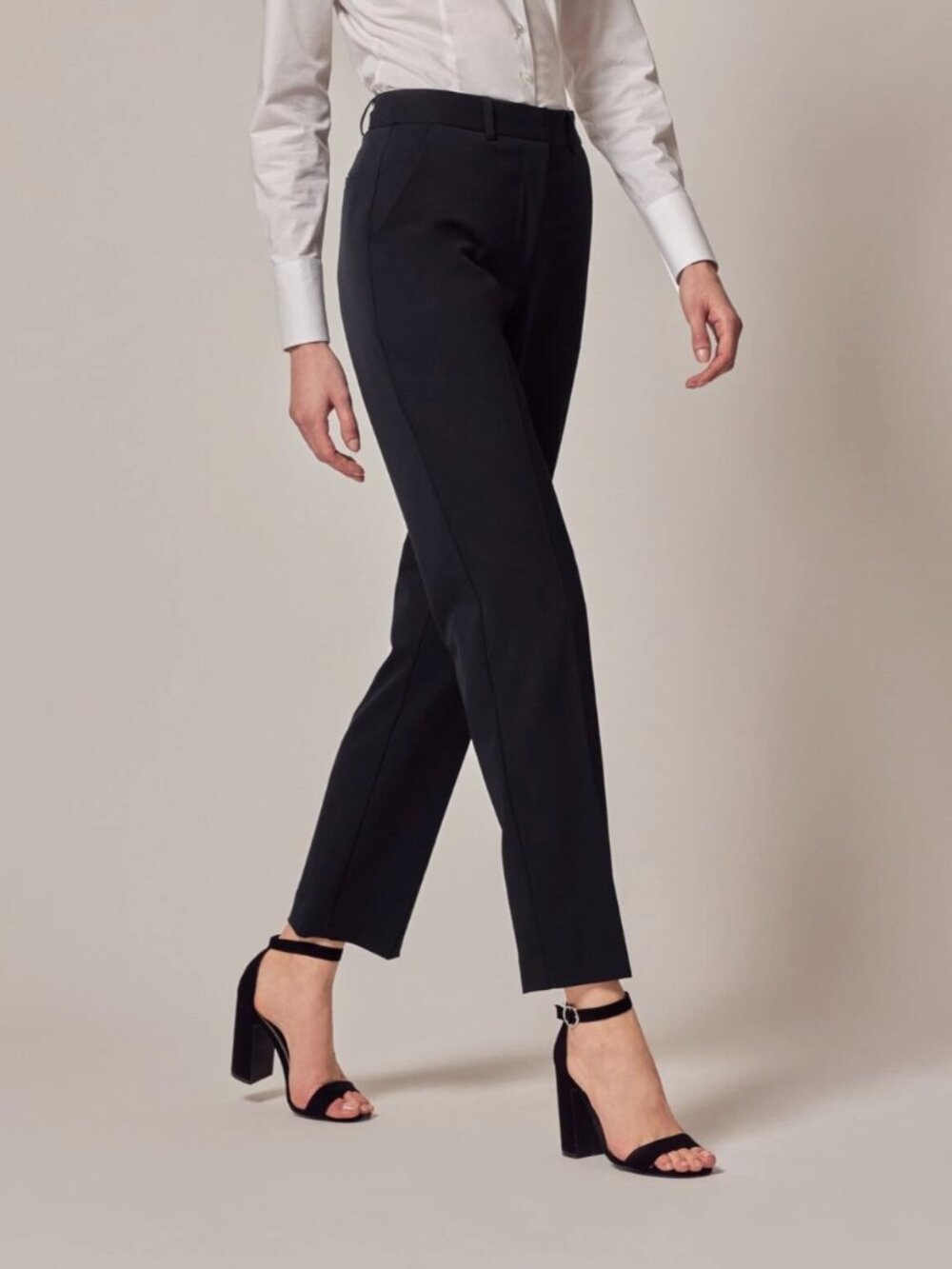 Chelsea Taylor Black Straight Leg Dress Pants Workwear Career Size 10